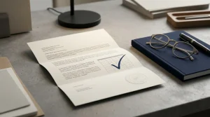 Dokument licencyjny i symbol weryfikacji rejestru